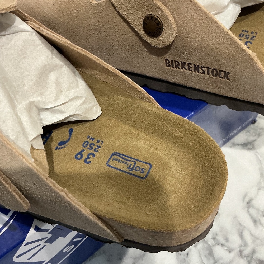 Birkenstock Boston Clog Women's Light Brown Size EU39 New in box